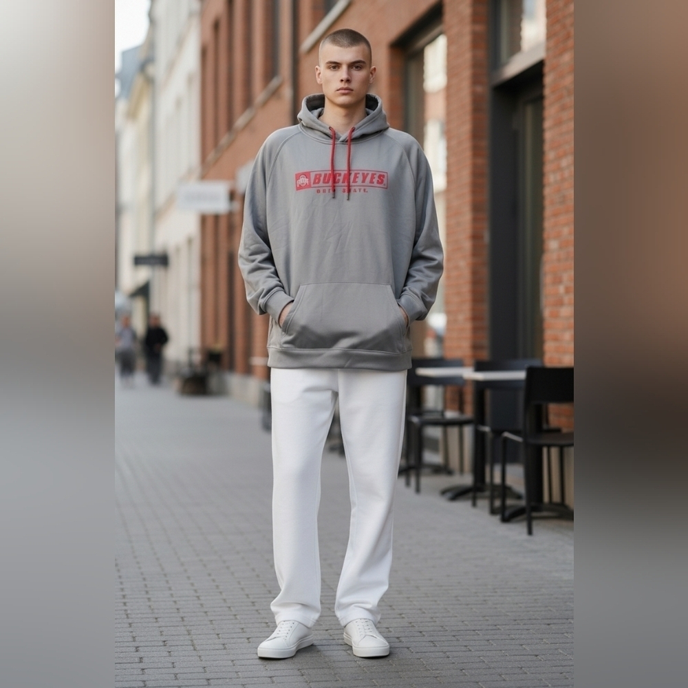Ohio State Buckeyes Men's Size XL Football Hoodie Drifit Pullover Team Gear
